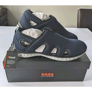 BASS OUTDOOR MEN'S HEX Vented Quick Dry Shoes BCool SIZE 10.5 Ensign Blue NEW